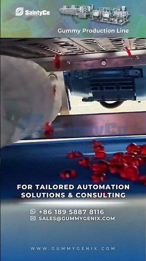Flexible Gummy Production Line (SaintyCo G300): Multi-SKU Jellies & Gummies Ready