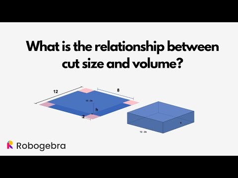 What is the relationship between Cut Size and Volume of the Box? | Robogebra AI (Tamil)
