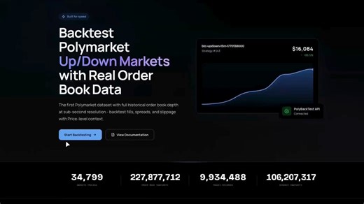 We’re happy to announce 3 new updates!No-code backtestingLive terminal (free)Replay terminal (free)additional update coming soon...1. No-code backtestingPrompt your strategies to AI and watch it code and backtest your strategy on historical data. This is available on the 5- and 15-minute markets. It’s FREE for every registered user to try.This feature is still in beta, so it may be a little buggy, please report any issues.2. Live terminalThe live terminal is a real-time dashboard showing data fr