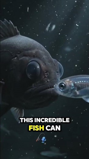Black Swallower Fish: The Deep Sea Monster That Swallows Prey Bigger Than Itself! #shorts