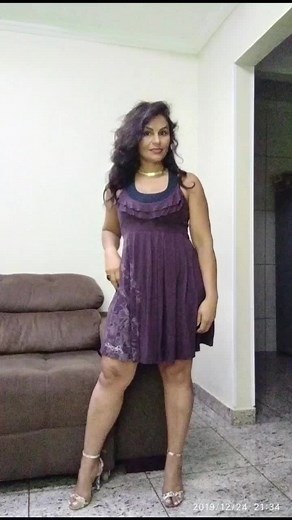 Stunning Purple Dress Outfit Showcase for Women