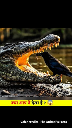 Crocodile teeth cleaning #shorts #ytshorts