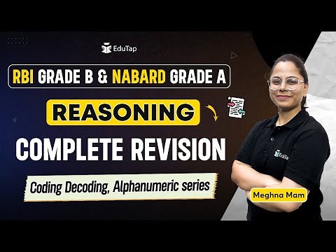 Reasoning Coding Decoding and Alphanumeric series | Reasoning Practice Classes RBI NABARD | EduTap