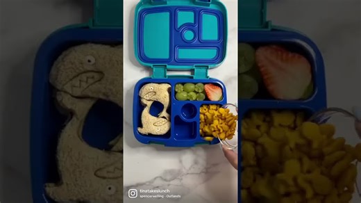 #shark #sharkweek #viral #kidslunchbox #bentobox #lunchbox #tinatakeslunch #shorts #MyYouTubeRecipe