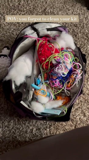 I’m lokey scared 🥲 it’s kinda hard to get my yarn now #fyp #crochet