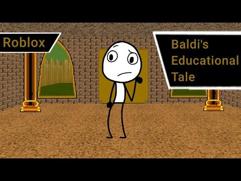 Playing Baldi's Educational Tale in Roblox