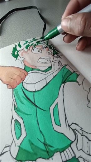 Drawing Deku #drawing #animeeart #art #deku #shortvideo