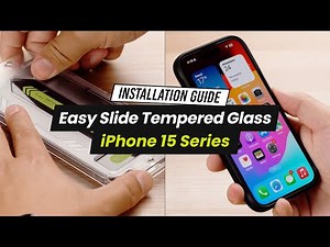 iPhone 15 Series | [Installation Guide] Easy Slide Tempered Glass Screen Protector