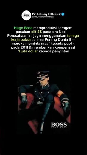 Hugo Boss dan seragam SS N*zi