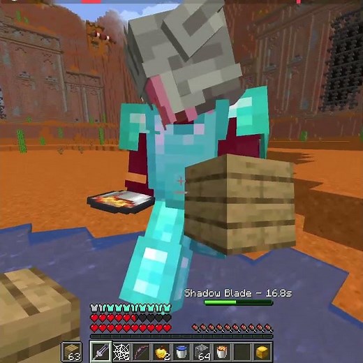 The Legendary SHADOW BLADE vs EVOKER WAND #shorts #minecraft #hoplite #battleroyale