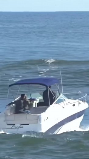 Boat LAUNCHED by Massive Wave #miami #fastboat #speedboat #travelphotography #trip #yacht #jetski #waves #boat #fypシviralシ2024 #reelsfypシ | Share Boats