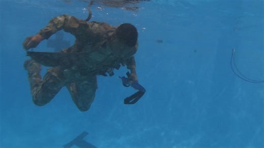 Combat Water Survival Training (B-Roll)