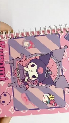 Cách làm ngôi nhà búp bê giấy KUROMI #kuromi #dochoigiay #asmr #paperdiy