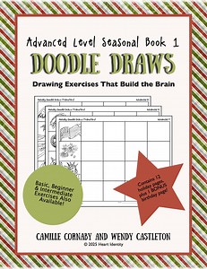 Doodle Draws ADVANCED Seasonal Bk 1 | Printable Drawing Activities for ADHD, Autism, Focus, Fine Motor, Memory & Visual Skills for All Ages - Etsy Australia
