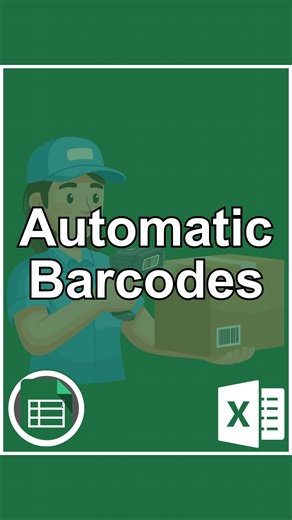 CheatSheets on Instagram: "Creating Automatic Barcodes in Excel‼️ ❤️ and follow for daily tips! 🗂️ Save this post for future reference! 👯 Share it with a friend! 🎁 Get Excel Templates, PDF Cheat Sheets, Trackers, and Trainings at the link in our bio! 🎯 Follow us on Instagram, YouTube, TikTok, and more at the link in our bio! #cheatsheets #excel #exceltips #googlesheets #spreadsheets #accounting #finance #corporate #office #work #tutorial"