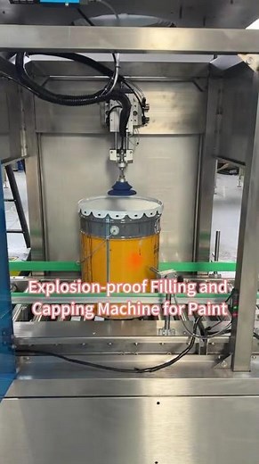 Explosion-Proof Paint Filling and Capping Machine | Automatic Coating Filling Line