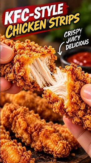 How to Make Crispy KFC-Style Chicken Strips at Home #shorts