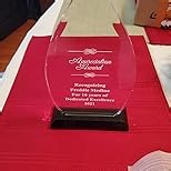 Crown Awards Personalized 9.25" Engraved Gateway Skyline Acrylic Award