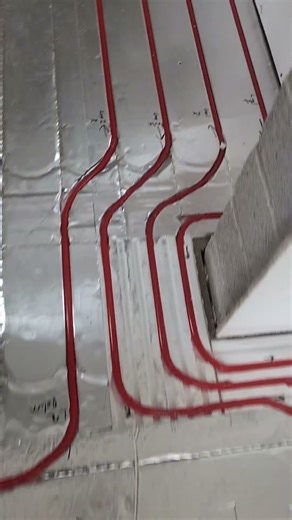Overlay Under Floor Heating Hack #ufh #heating #plumbing #building #heatpumps