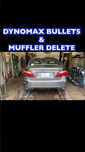Lexus LS 460 4.6L V8: Stock Exhaust Vs Dynomax Bullets!