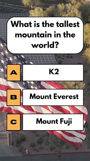 What is the Tallest Mountain in the World? | Trivia Challenge