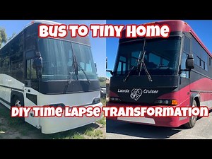 Bus Conversion Time Lapse, Amateur DIY complete build process.