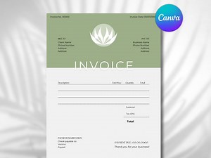 Modèle de facture | Modèle de facture Canva personnalisable et modifiable | Formulaire de facturation professionnel dans Sage | Téléchargement numérique instantané - Etsy France