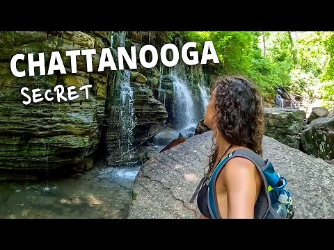 Hiking to Waterfalls on Signal Mountain Near Chattanooga, Tennessee