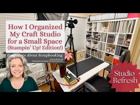 How I Organized My Craft Studio for a Small Space (Stampin’ Up! Edition!)