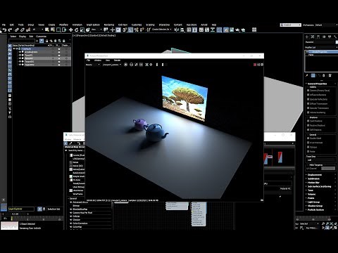 ARNOLD 3DS MAX: LED Wall, emission and mesh light.