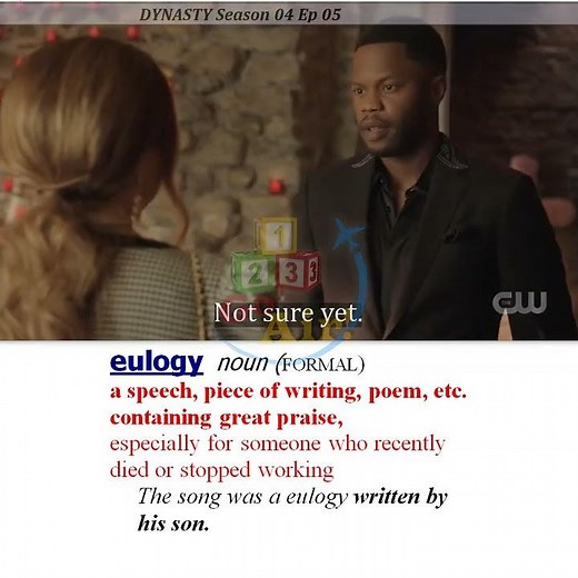 Eulogy - Meaning, Pronunciation, Usage | Learn English with TV Shows & Movies