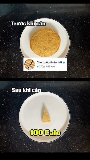 Chả mỡ bao nhiêu calo? #caloer #giamcan #calories #food