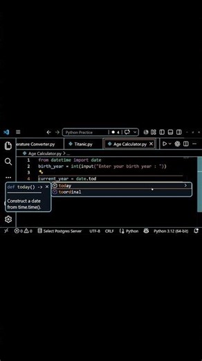 Age Calculator in Python 🎂 | Python Project for Beginners