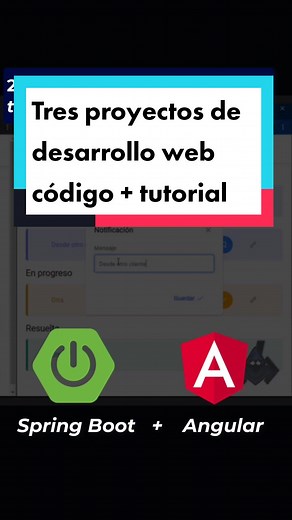 Si te interesa la programación hoy te comparto tres proyectos de desarrollo web con video tutorial y código fuente. #desarrolloweb #programacion #react #angular #frontend #backend