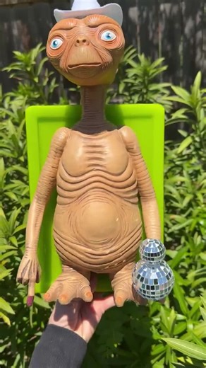 GIANT ALIEN DiSCO BaLL Cowboy 3d resin wall art sculpture / OOAK/ wall art / disco ball/ wall sculpture / 3d/ Alien / Space art/spaceship