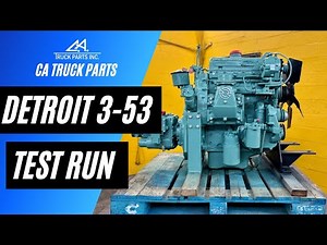Detroit 3-53 Diesel Engine For Sale, Model# 5033-7001 Stock# 3961 VIDEO | CA Truck Parts, Inc.