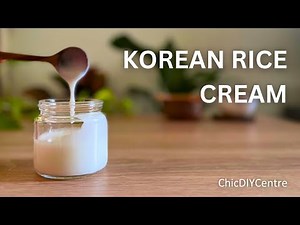 DIY KOREAN RICE CREAM for Bright & Hydrated Skin 🌾✨