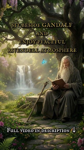 Study with Gandalf in Peaceful Rivendell Atmosphere 🧙‍♂️📚 #LOTR #StudyMusic