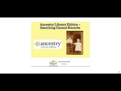 How to use Ancestry Library Edition to search census records