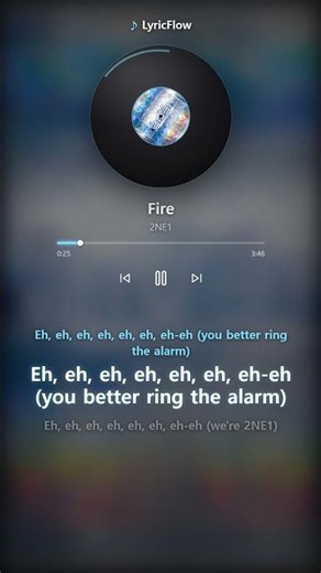 Fire - 2NE1 | Lyrics + Pronunciation #Shorts