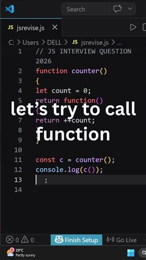 JS : Interviewers LOVE this question 😎