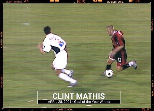 That time Clint Mathis went 80 yards against the whole team! 💪 On this day in 2001, the New York Metro Stars forward scored the Goal of the Year. | Major League Soccer (MLS)