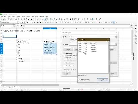 Use Wildcards in Formulas and in Find & Replace Wizard | LibreOffice Calc