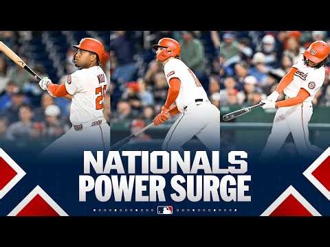 The Nationals come all the way back with a THREE-HOMER INNING! 🤯 (Wood, House, Abrams all go deep!)