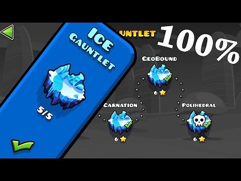 Geometry Dash - Ice Gauntlet [All Levels 100%]