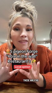 Looking for the real hidden gems in Pigeon Forge? 👀🍽️ These hole-in-the-wall spots are where the locals actually eat — no long lines, no tourist traps… just good food, great people, and flavors you’ll want to come back for! Have you tried any of these? Which one should I feature next? 😋👇 #PigeonForgeEats #SmokyMtLivin #HiddenGemsTN #PigeonForgeFood #SupportLocal | Brandi Lynn- Smoky Mountain Livin’