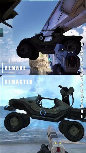 Remaster vs Remake - Halo Campaign Evolved vs Anniversary #comparison #shorts