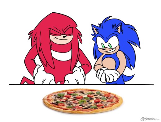 Sonic Characters Love Pizza: A Fun Edit
