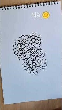 🌸🌼Easy Zentangle Art For Beginners🌸🌼 #tangleart #doodle #zentangle #patterns #flowerpattern