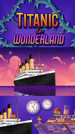Titanic in Wonderland, epic battle against the Imperator, animation #animation #shorts #titanic